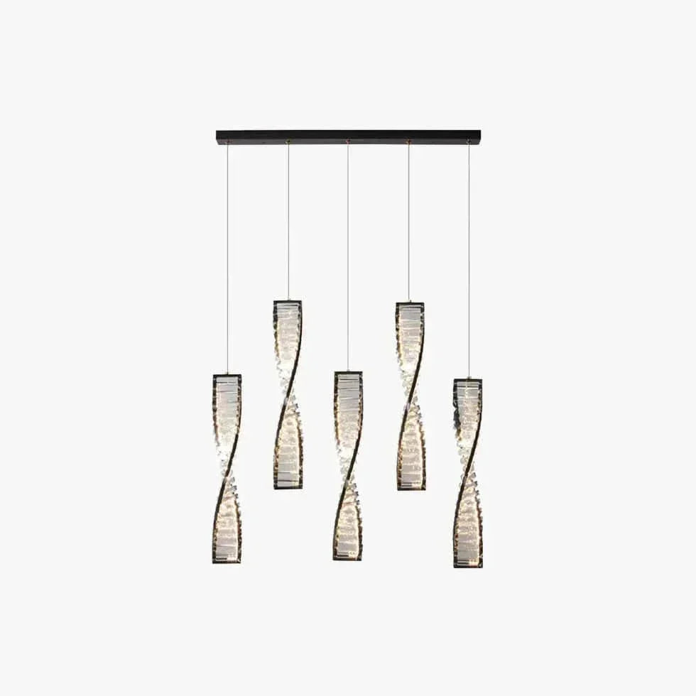 Lustre En Cuivre Cristal Moderne Au Design Simple - Clowas.fr