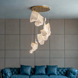 Lustres Modernes Design Suspension Dorée élégante