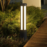 Borne Lumineuse LED d’Extérieur IP65 Design Moderne en Métal Noir pour Jardin