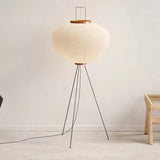 Lampadaire moderne lanterne blanche en papier