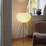 Lampadaire moderne lanterne blanche en papier