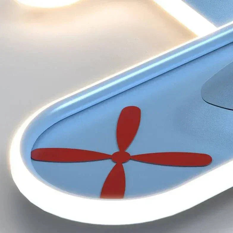 Plafonnier Ventilateur Led Orientable Bleu - Clowas.fr