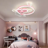 Transparent Cloud LED Ceiling Fan With Light