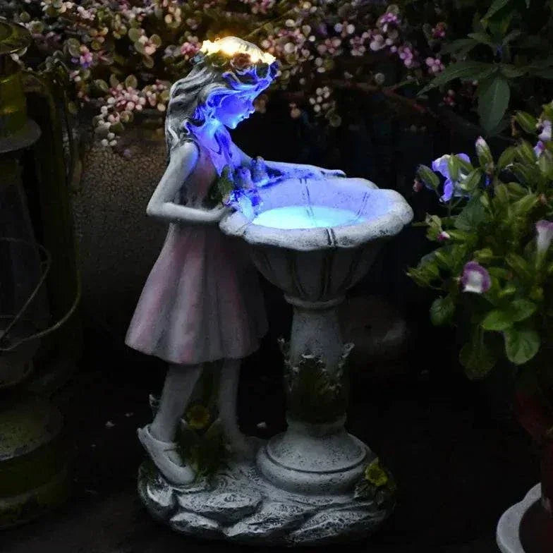 Lumière Extérieure De Jardin De Fille De Fée Rose - Clowas.fr