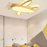 Adjustable Mute Bedroom Wooden Flush Ceiling Lights