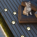 Lampe d'extérieur au sol en forme de patte de chat