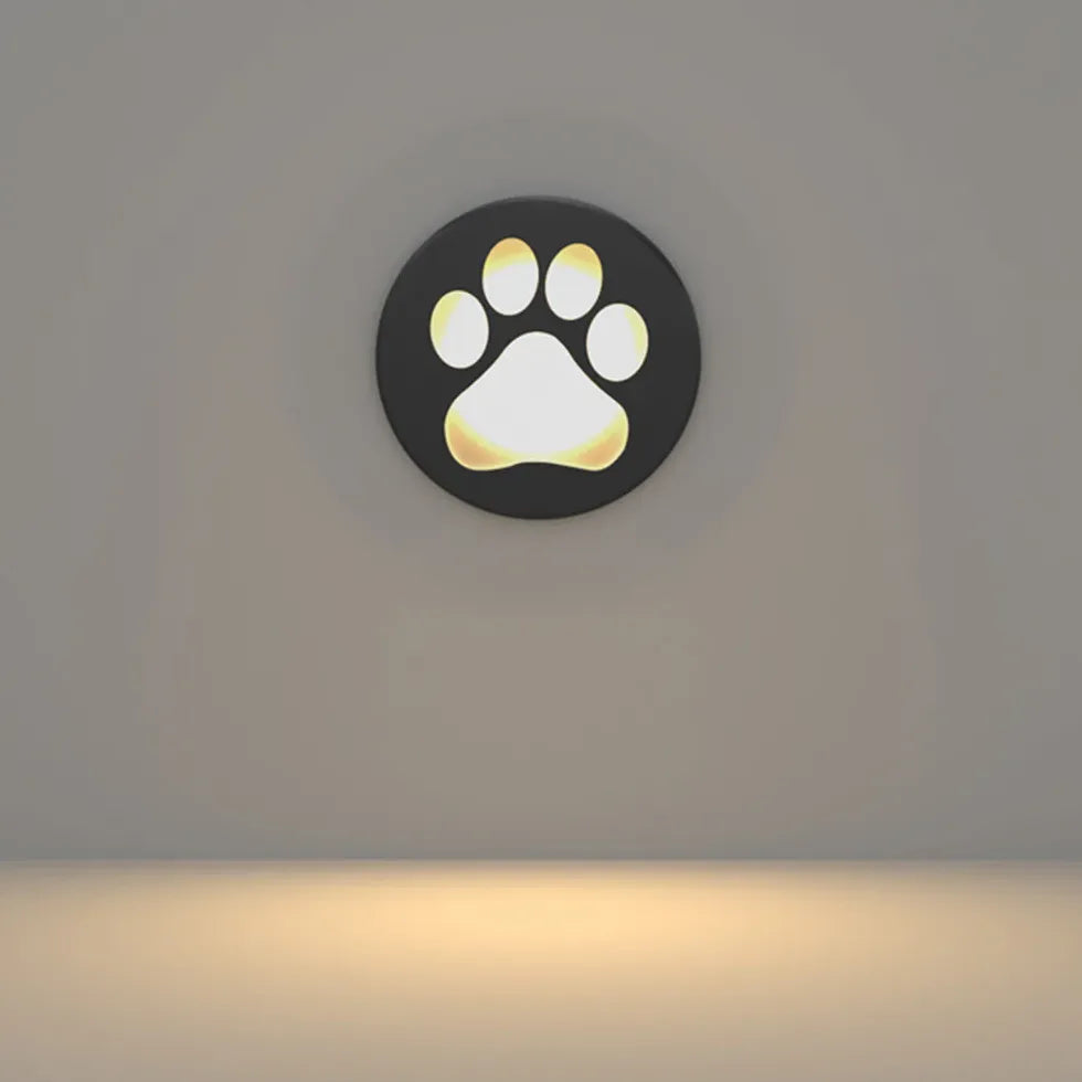 Lampe d'extérieur au sol en forme de patte de chat