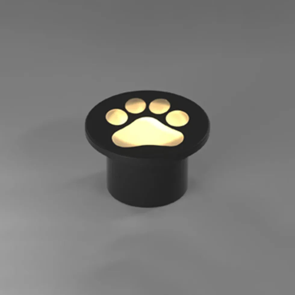 Lampe d'extérieur au sol en forme de patte de chat