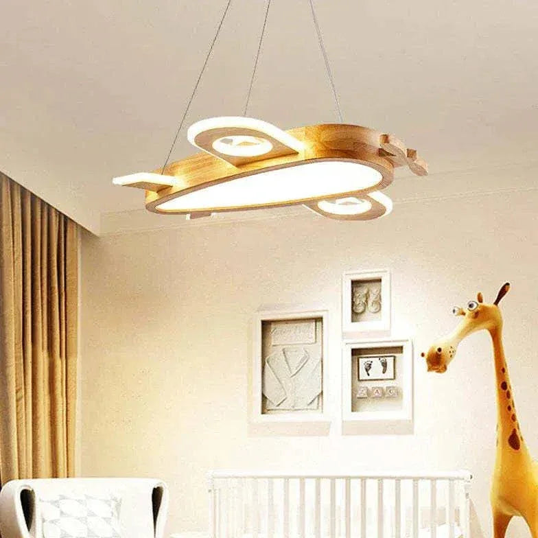 Lustre En Bois Suspendu Pour Chambre D'Avion - Clowas.fr