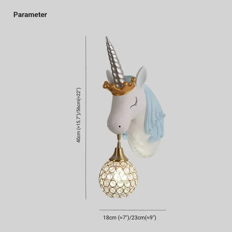 Luminaire Appliques Murales Chambre Enfant Licorne Créative Nordique - Clowas.fr