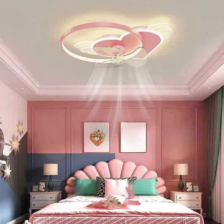 Ventilateur De Plafond Lampe Moderne Led Chambre Enfant - Clowas.fr