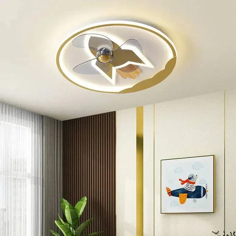Luminaire Ventilateur De Plafond Moderne Chambre Enfant - Clowas.fr