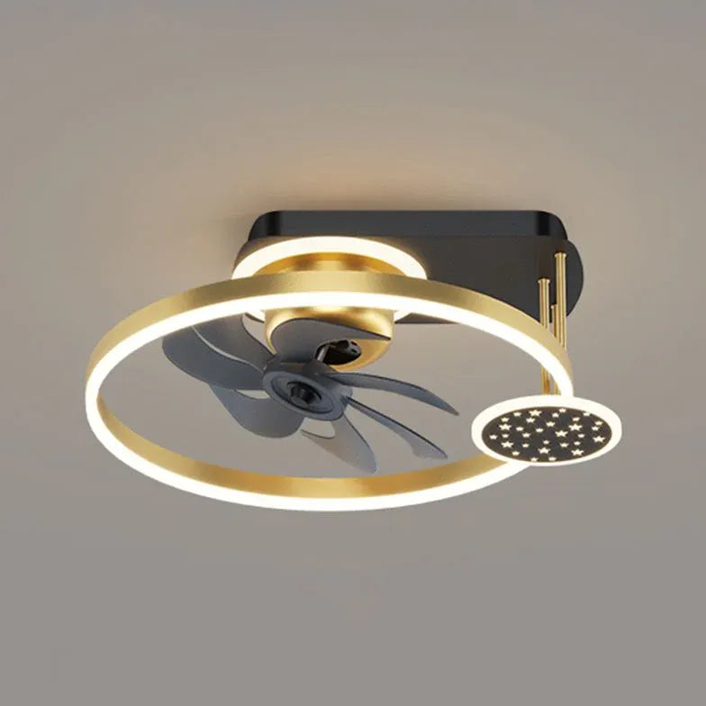 Plafonnier ventilateur LED pour chambre à coucher nordique