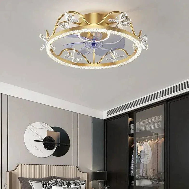 Plafonnier Ventilateur Led Pour Chambre À Coucher Nordique - Clowas.fr