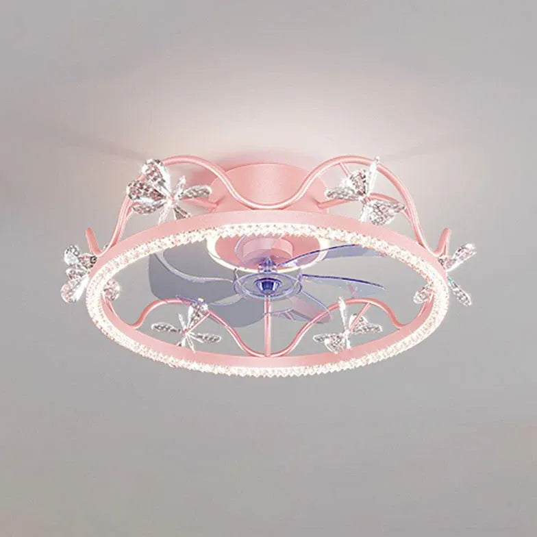 Plafonnier ventilateur LED pour chambre à coucher nordique