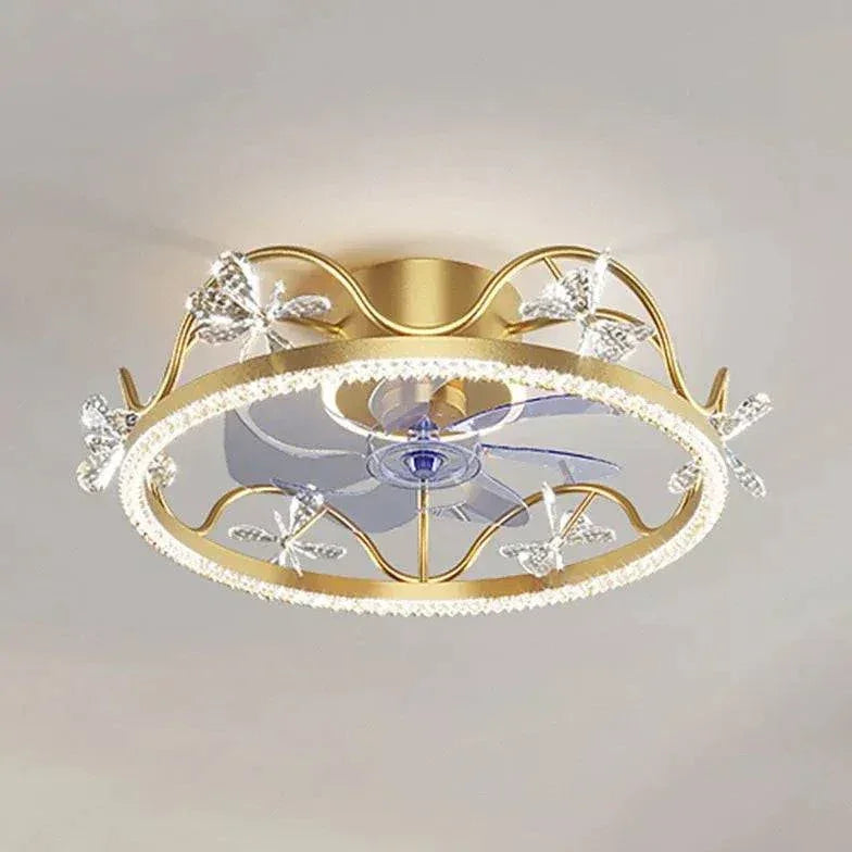 Plafonnier Ventilateur Led Pour Chambre À Coucher Nordique - Clowas.fr
