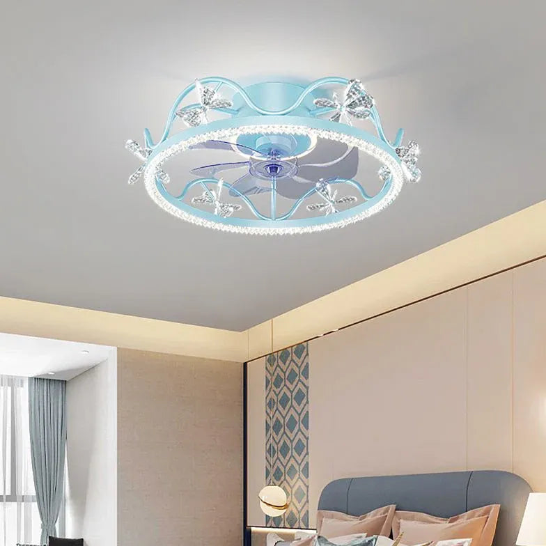 Plafonnier ventilateur LED pour chambre à coucher nordique