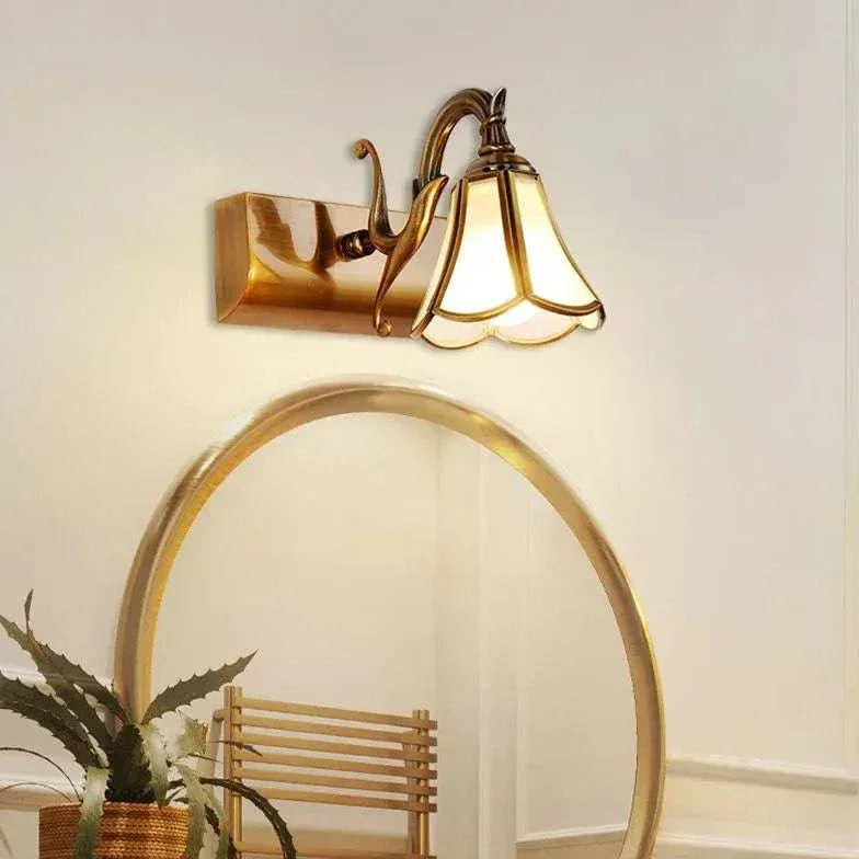 Luminaire Murale Salle De Bain Miroir En Cuivre - Clowas.fr