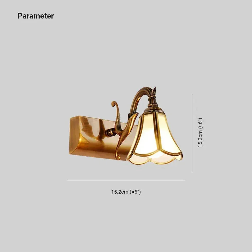 Luminaire Murale Salle De Bain Miroir En Cuivre - Clowas.fr