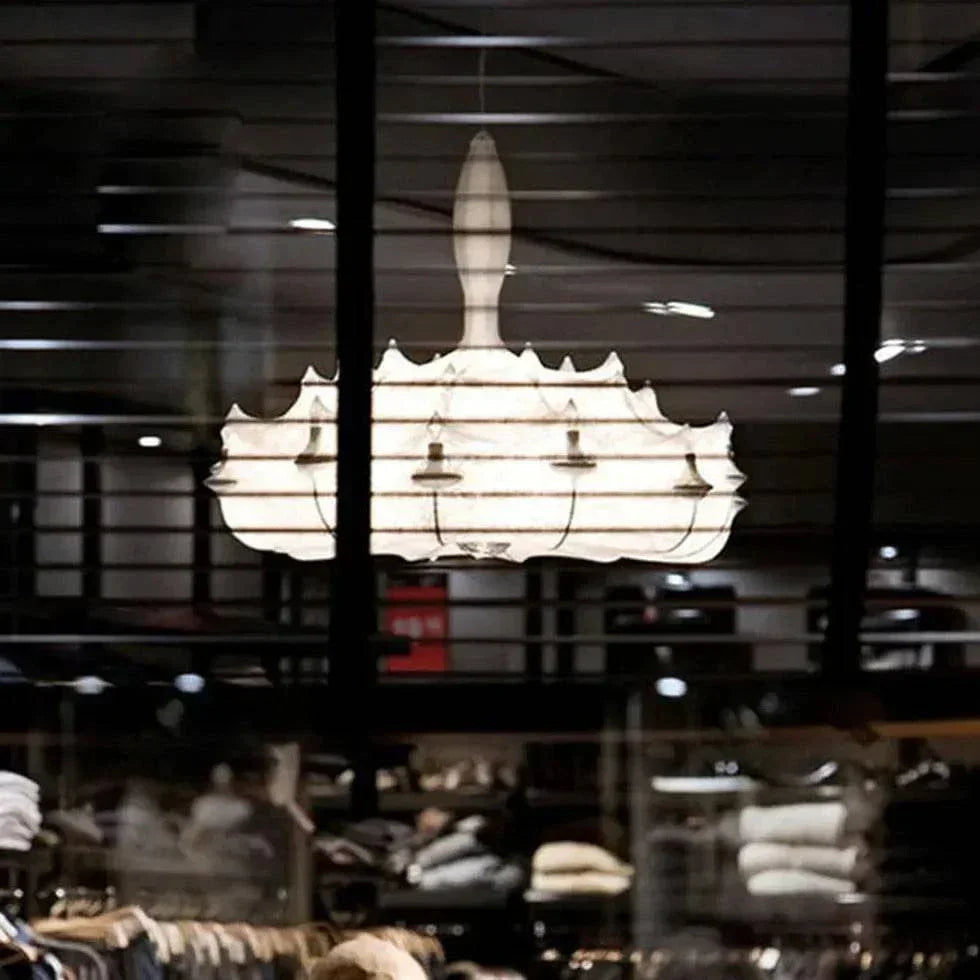Lustre Moderne Minimaliste En Forme De Nuage De Papier Japonais - Clowas.fr