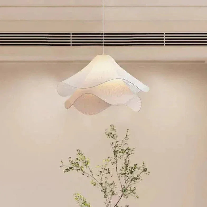 Lustre Moderne Blanc En Forme De Pétale En Couches - Clowas.fr