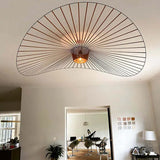 Hat-Shaped Frame Modern Living Room Pendant Light