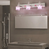 Miroir éclairage salle de bain LED rose