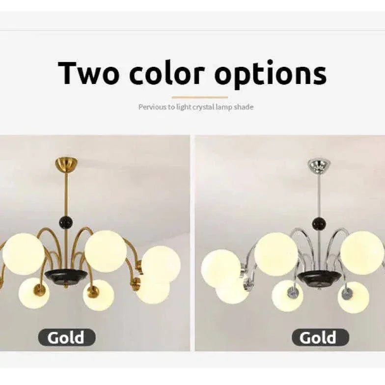 Lustre En Verre D'Art Moderne - Clowas.fr