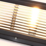 Lampe Solaire LED Moderne Pour Pilier de Portail, Carrée Noire IP65