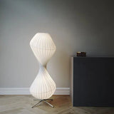 Design ondulé blanc rotatif moderne lampadaire moderne