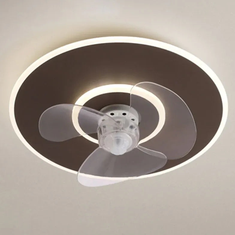 Lumière de ventilateur de chambre à coucher LED moderne