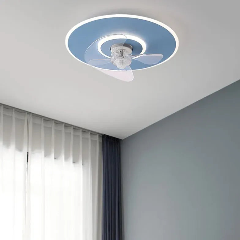 Lumière de ventilateur de chambre à coucher LED moderne