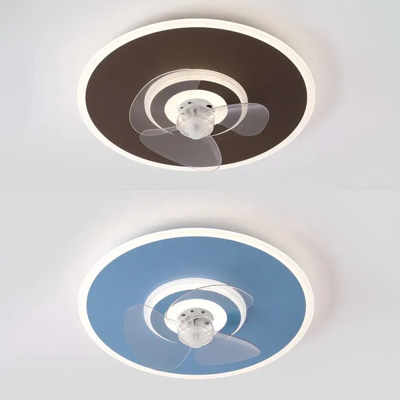 Lumière de ventilateur de chambre à coucher LED moderne