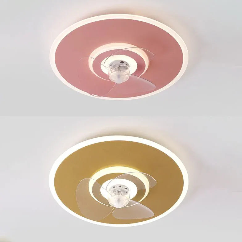 Lumière de ventilateur de chambre à coucher LED moderne