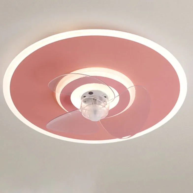 Lumière de ventilateur de chambre à coucher LED moderne