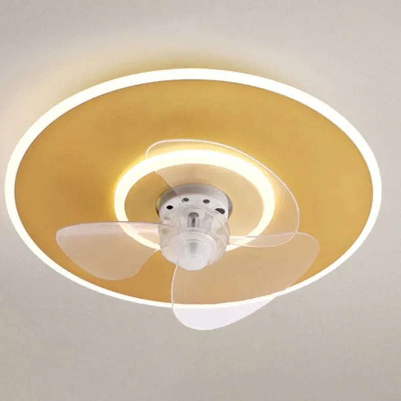 Lumière de ventilateur de chambre à coucher LED moderne