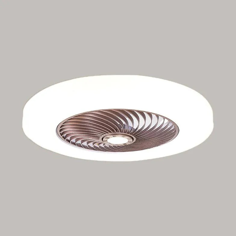 Plafonnier ventilateur de chambre en spirale invisible