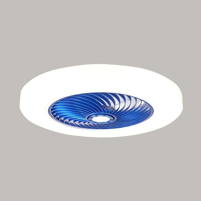 Plafonnier ventilateur de chambre en spirale invisible