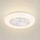 Ventilateur de plafond moderne invisible rose avec lumière