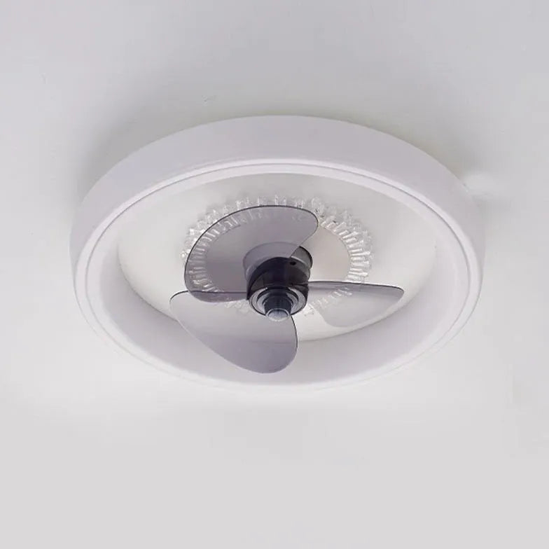 élégant ventilateur de plafond à luminaire LED rond