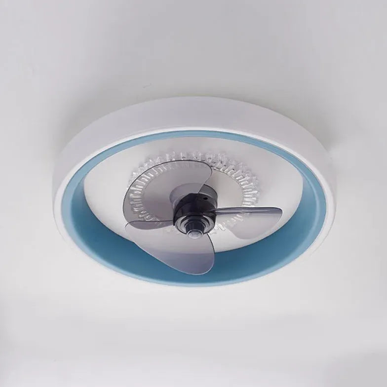 élégant ventilateur de plafond à luminaire LED rond