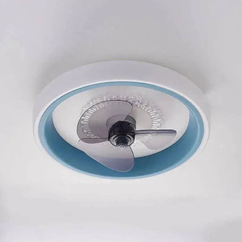 Élégant Ventilateur De Plafond À Luminaire Led Rond - Clowas.fr