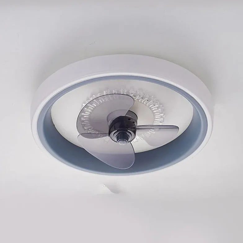 élégant ventilateur de plafond à luminaire LED rond