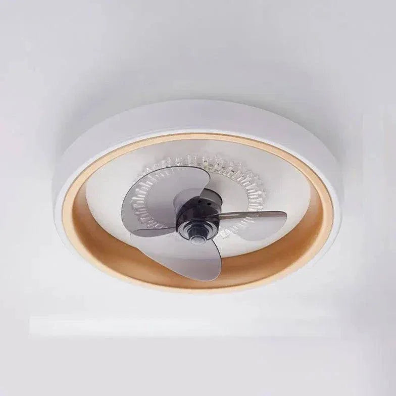 Élégant Ventilateur De Plafond À Luminaire Led Rond - Clowas.fr