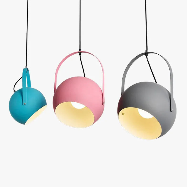 Open Handle Round Modern Pendant Light