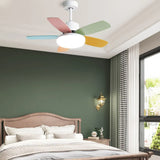 Macarons Bedroom Ceiling Fan with Light