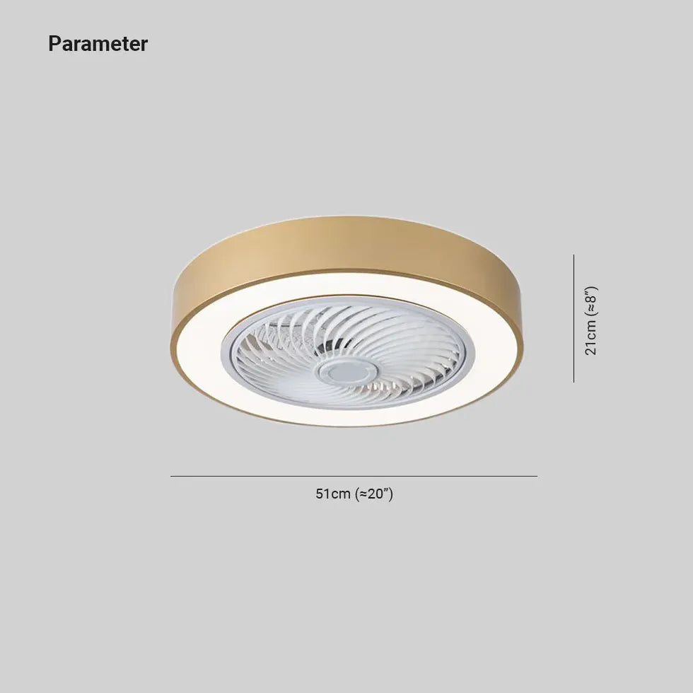 Ventilateur de plafond moderne rose muet avec lumière