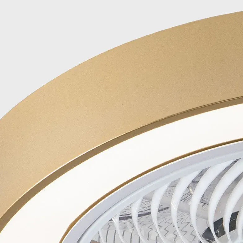 Ventilateur de plafond moderne rose muet avec lumière