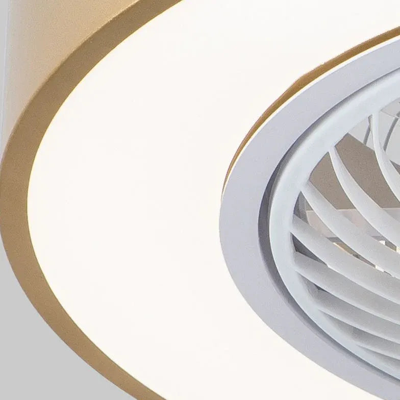 Ventilateur de plafond moderne rose muet avec lumière