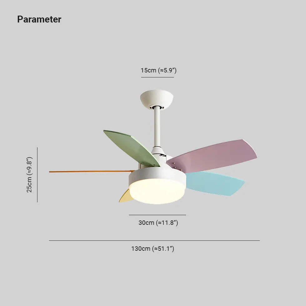 Éclairage intégré ventilateur de plafond moderne avec lumière